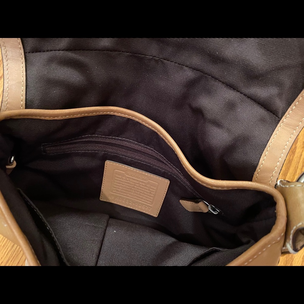 Coach Small Purse, Tan - Picture 3 of 3
